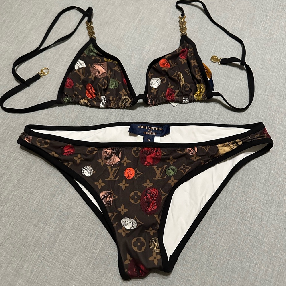 Louis Vuitton Monogram Swimsuit Size 42 Large